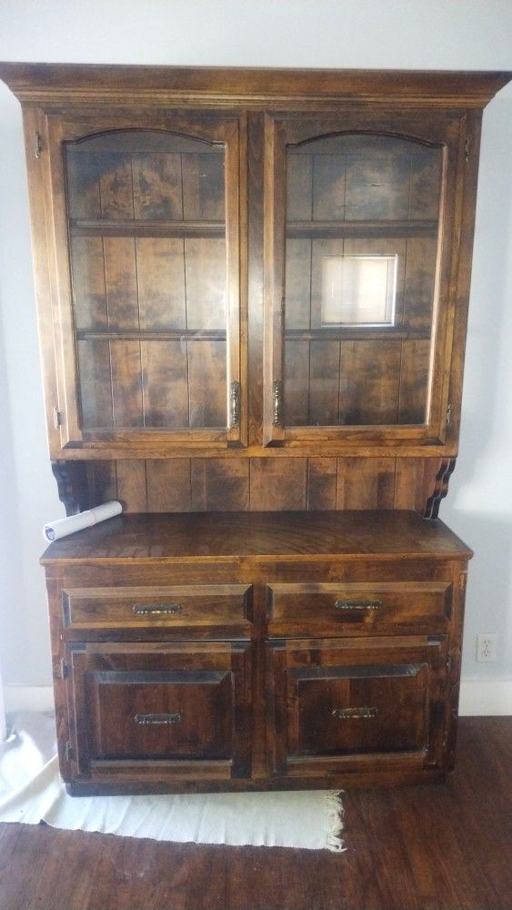 Oak China Hutch