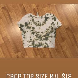 NEW Tie dye crop Top
