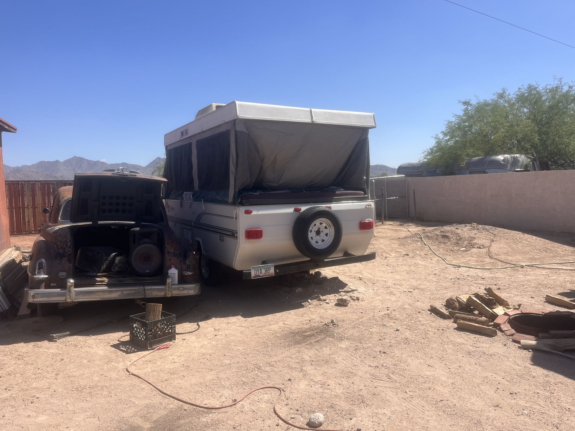 96 Pop Up Travel Trailer New Tires New Spare