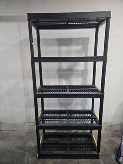 HDX 5-Tier Easy Assembly Multi-purpose Plastic Garage Storage Shelving Unit (2 AVAILABLE)