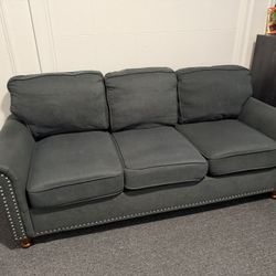 2 Dark Grey Sofas 