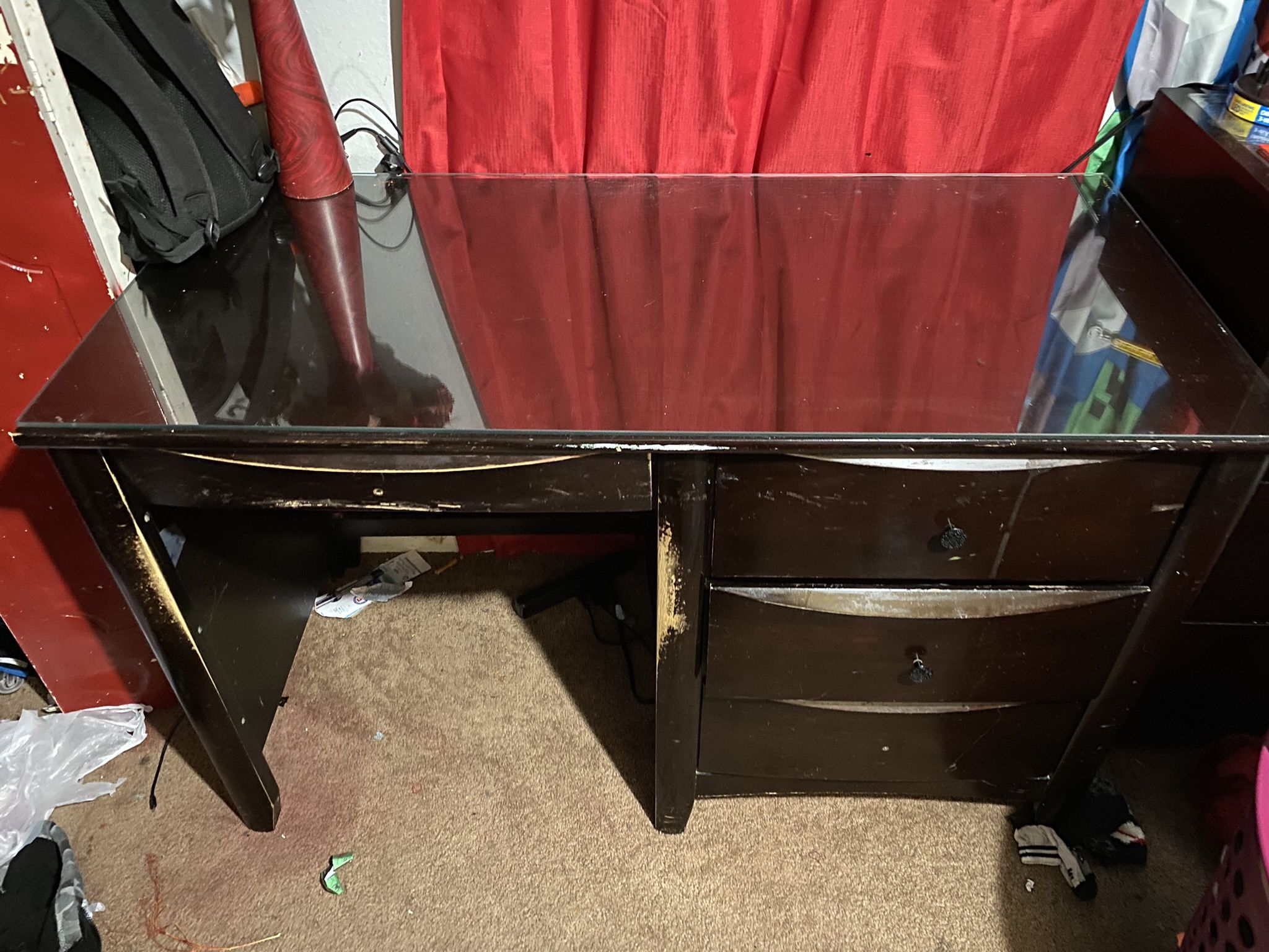 Dark Brown Computer Desk