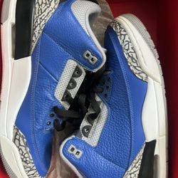 Jordan 3 Royal Varsity Size 9