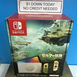 Nintendo Switch OLED Tears Of The Kingdom Japanese Edition Console New -PAYMENTS AVAILABLE-$1 Down Today 
