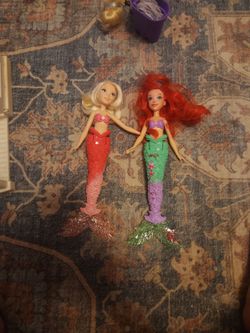 2 mermaid  dolls