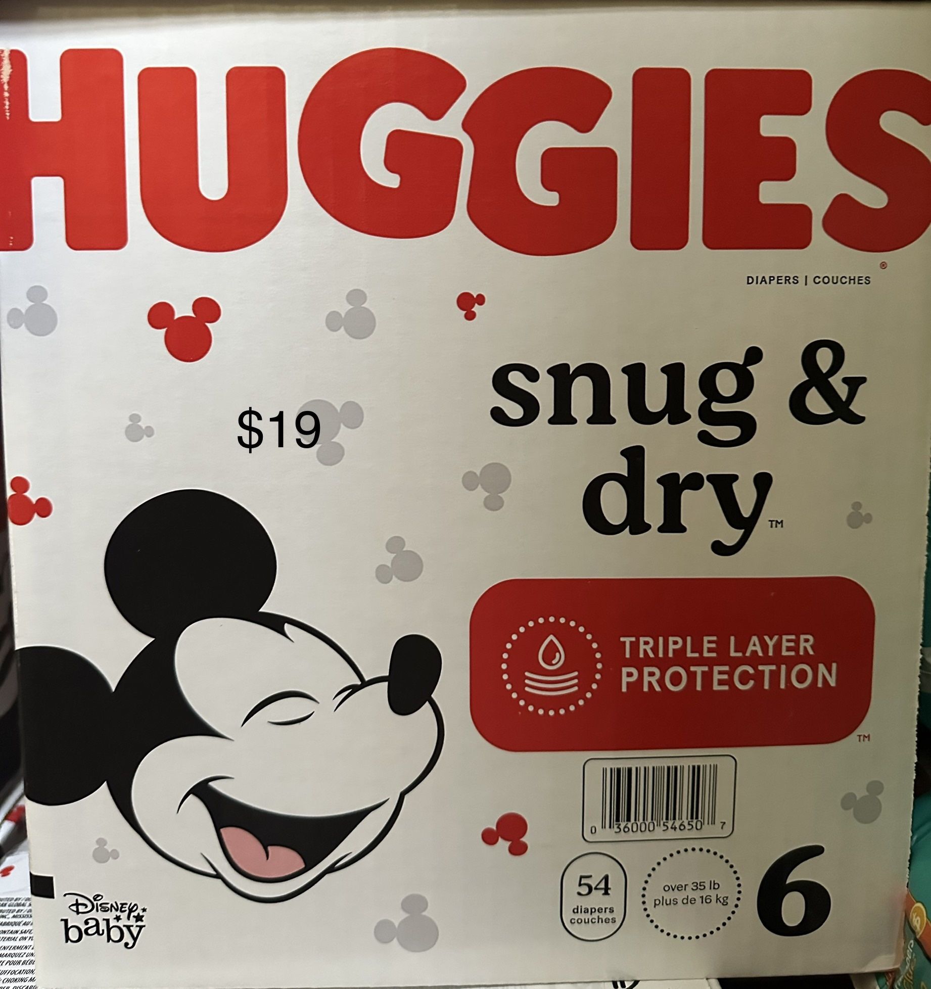 Huggies Snuggle Dry Size 6 