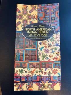 North American Indian Design Gift Wrap