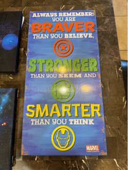 Marvel inspirational wall art  decor