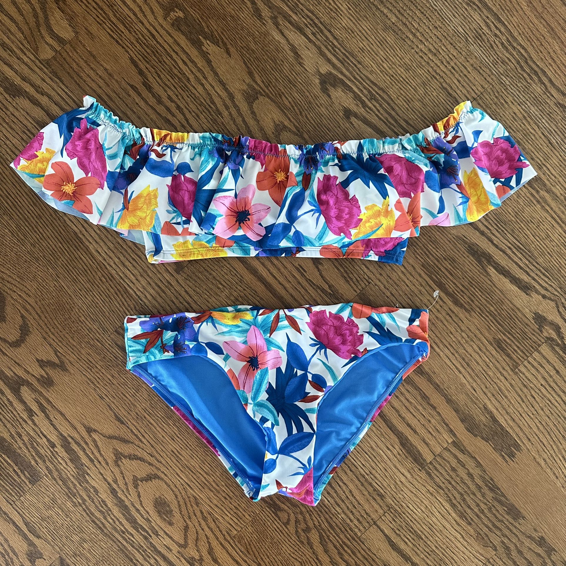 NWT Size 6 Blue Rod Beattie Two-Piece Bikini Swimsuit