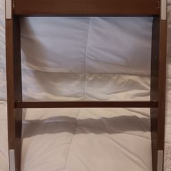 Mahogany colored wooden recliner chair base