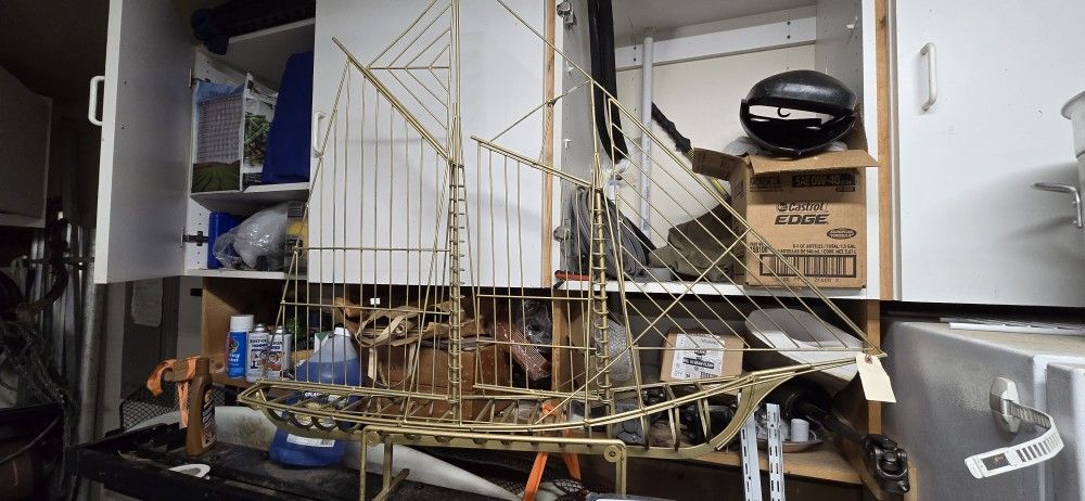 Curtis Jere Large Brass Ship Model/Sculpture/Statue?