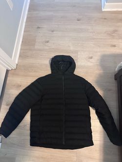 Black Hooded Puffer Jacket