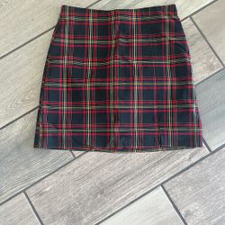 Top shop plaid skirt, size 6