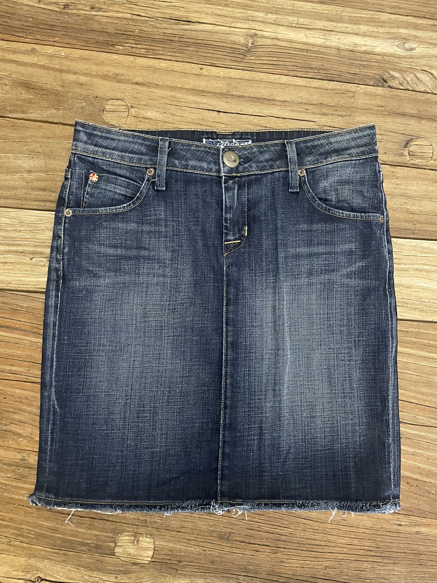 Hudson Designer Y2K Jean Skirt Size 26
