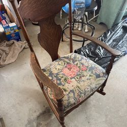 Antique Wood Rocking Chair