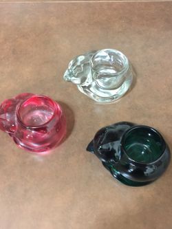 Partylite cat candle holders