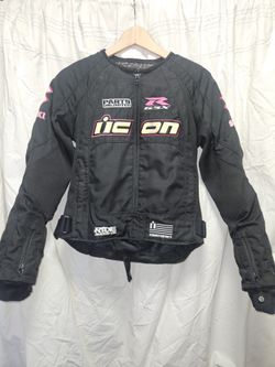 Motorcycle jacket women icon
