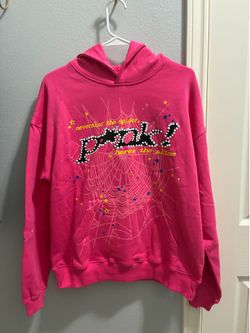 Pink spider hoodie