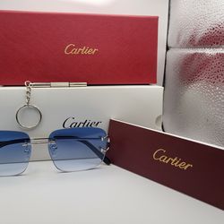 Cartier Glasses Rimless(Blue)