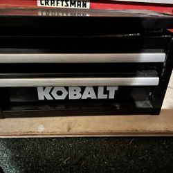 Kobalt Tool Box With Some Socket Attachements