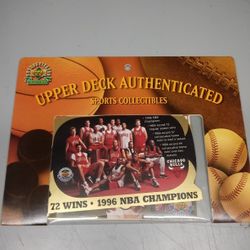 NBA / Basketball 1995 Upper Deck Authenticated Chicago Bulls / Michael Jordan LE Card