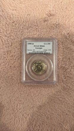 1999 D Georgia State Quarter PCGS Graded Ms66 25C