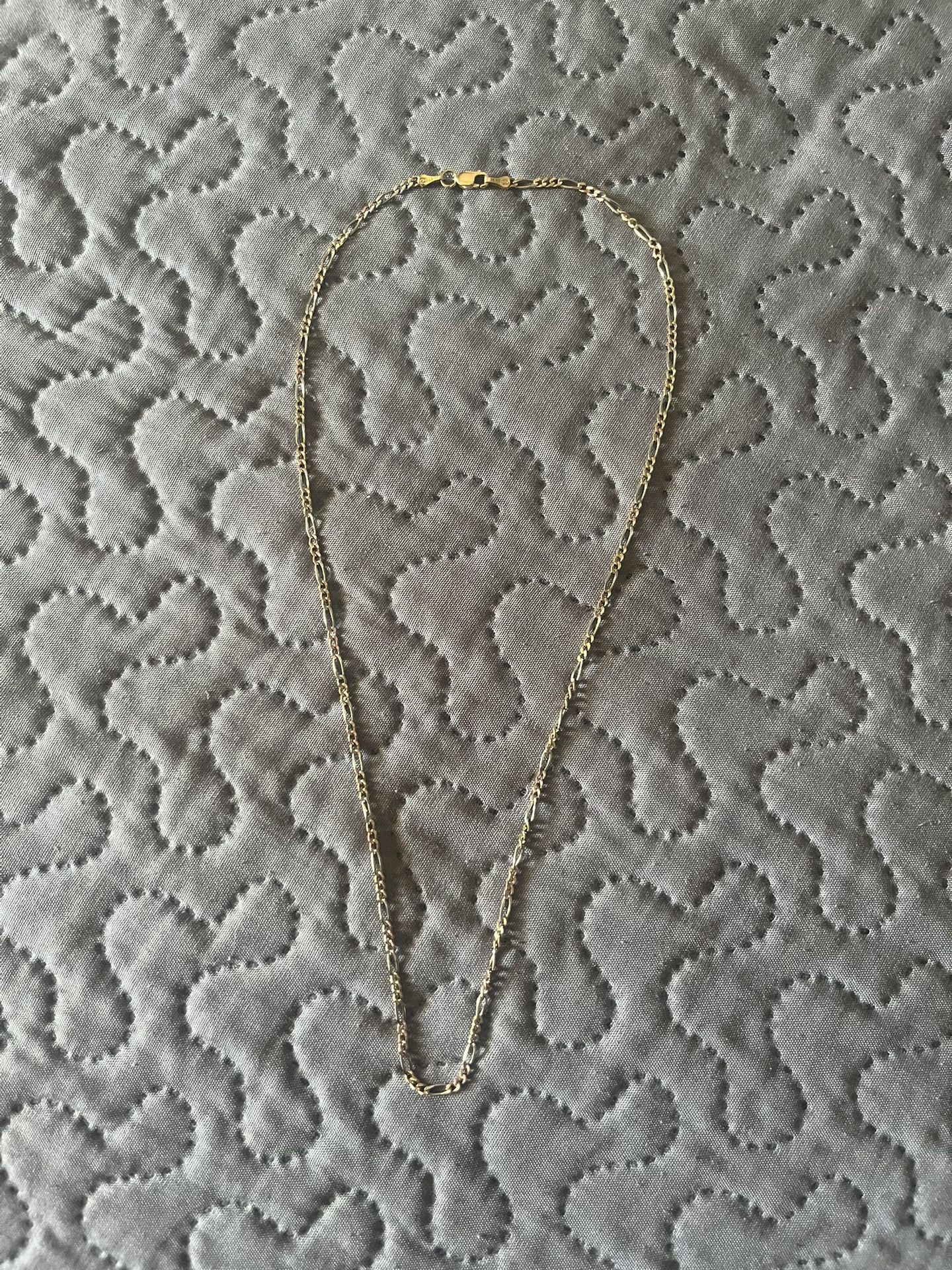 Cadena de 3 oros 14K. Totalmente nueva 4.8 gms $350