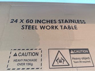 Stainless steel tables