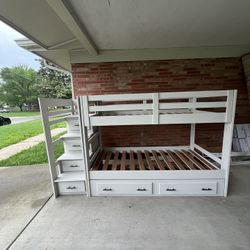 Painted Twin Bunk Bed 