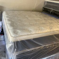 California King Size Mattress Pillow Top 14” Inches Thick Excellent Comfort Also Available: Twin, Full, Queen And King New From Factory Delivery Avail