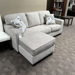 Reversible Grey Sectional Sofa 