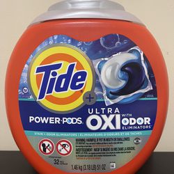 Tide Ultra OXI Power Pods With Odor Eliminators 32 ea
