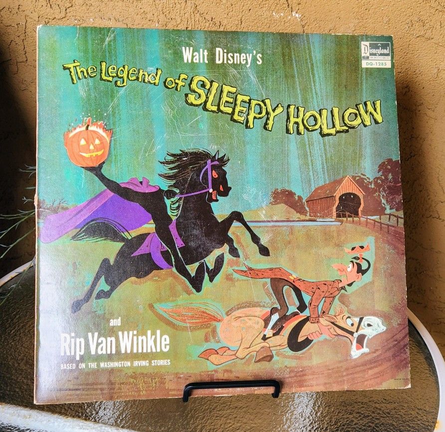 Disney Sleepy Hollow + Rip Van Winkle LP (1965) VG++ Vinyl | Halloween DQ-1285