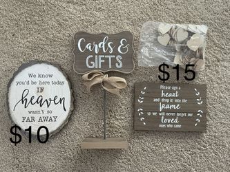 Wedding Signs Decor Tiaras Robes