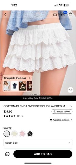 Cider white shorts