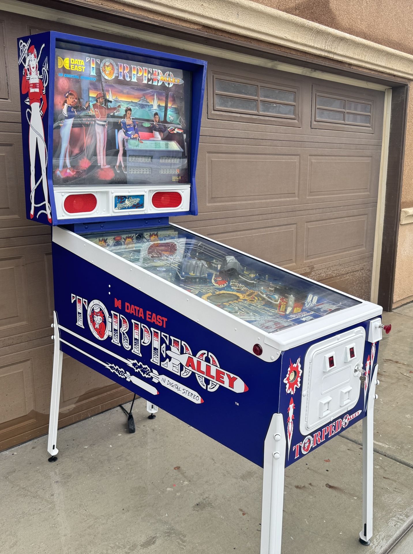 Torpedo Alley Pinball By Data East Super Rare