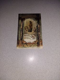 RARE VINTAGE BOULOGNE SUR MER LA VIERGE A LA BARQUE UNUNUSED POSTCARD 
