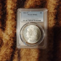 1883 O MORGAN SILVER DOLLAR MS62 PCGS CERTIFIED 