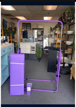New Gymnastic Bar And Mat for Kids Adjustable Height Folding Training Monkey Bars