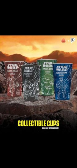 Burger King Star Wars Mandalorian Grogu Collectible Cups 4-Pack 2026