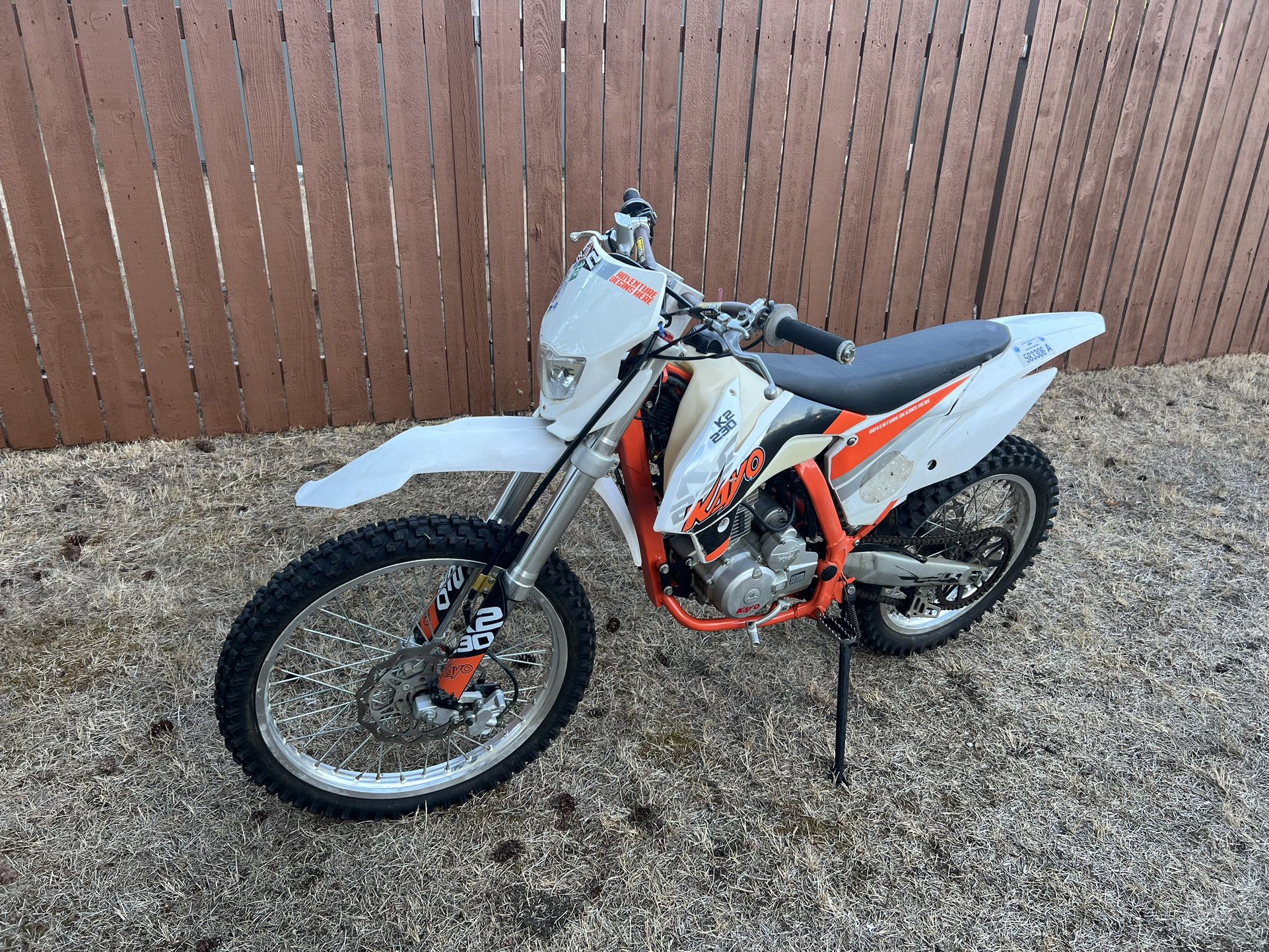 Kayo k2 230cc Dirt Bike