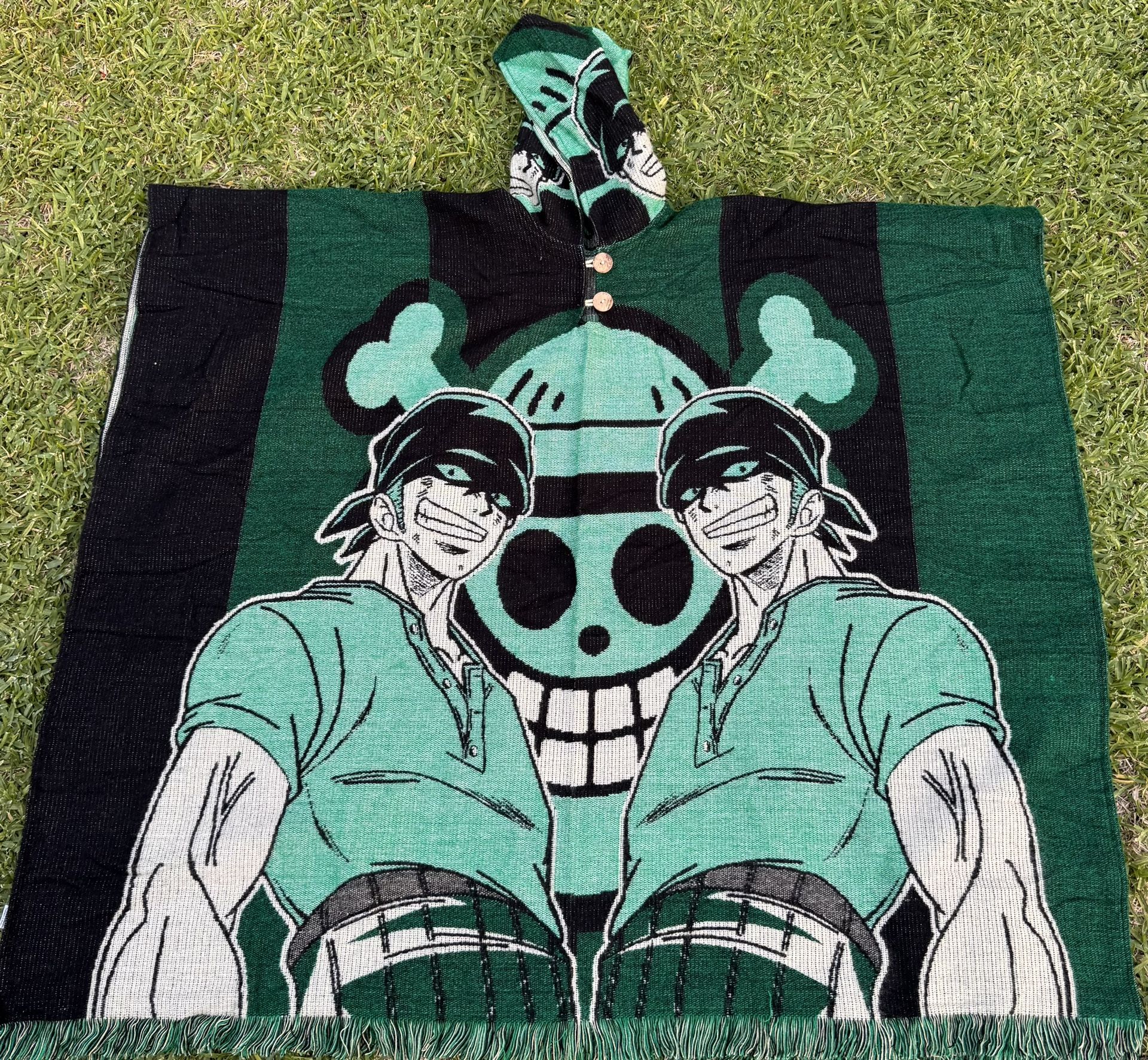 One Piece Adult Size Alpaca Poncho