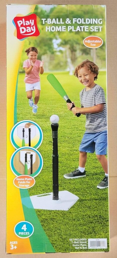 T-Ball & Folding Home Plate Sport Sets $10 each (Three Available)
Each set includes T-ball Stand, Home Plate, Bat & Ball