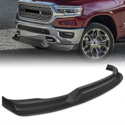 For 2019-2024 Dodge Ram 1500 Truck Black Front Lower Bumper Lip Splitter Spoiler -(2-PU-117