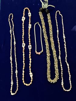 Collection Of 5 Shell Necklaces 