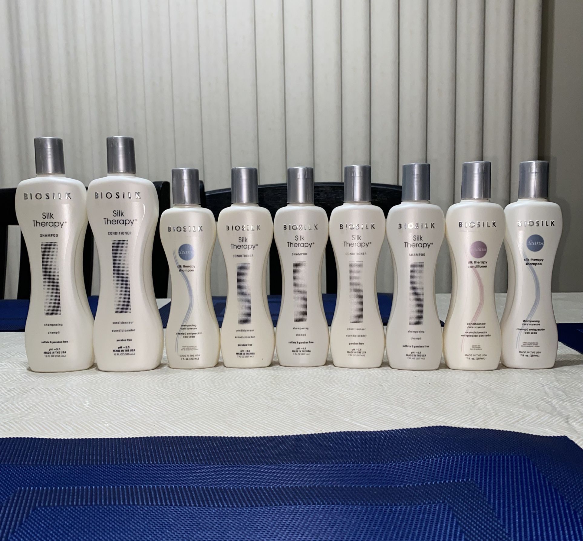 Bio Silk, Silk Therapy Shampoo And Conditioner Bundle Set (9 Bottles)