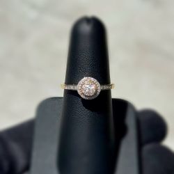 Jewelry 10k solid yellow gold  natural diamond 0.30CTW ring size 7.25