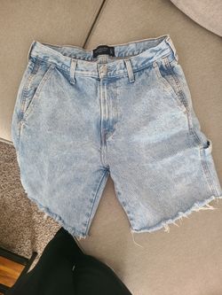 Abercrombie jean shorts mens