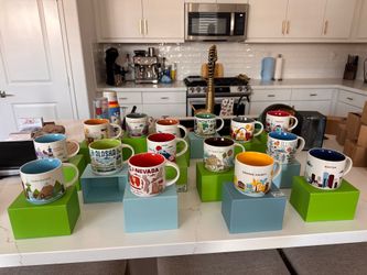 Starbucks location mugs