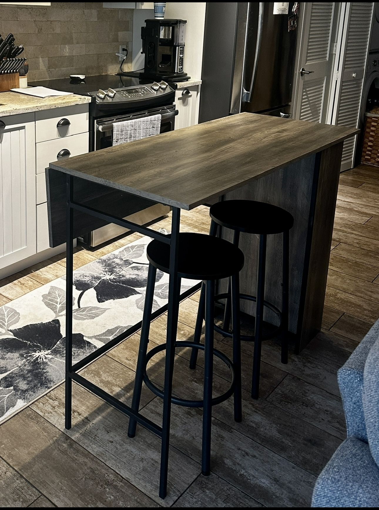 Drop Leaf Kitchen Table/Island Walker Edison